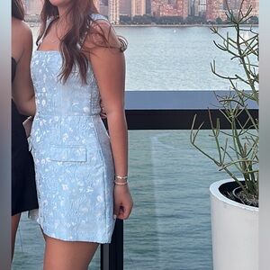 REVOLVE Light Blue Floral Dress